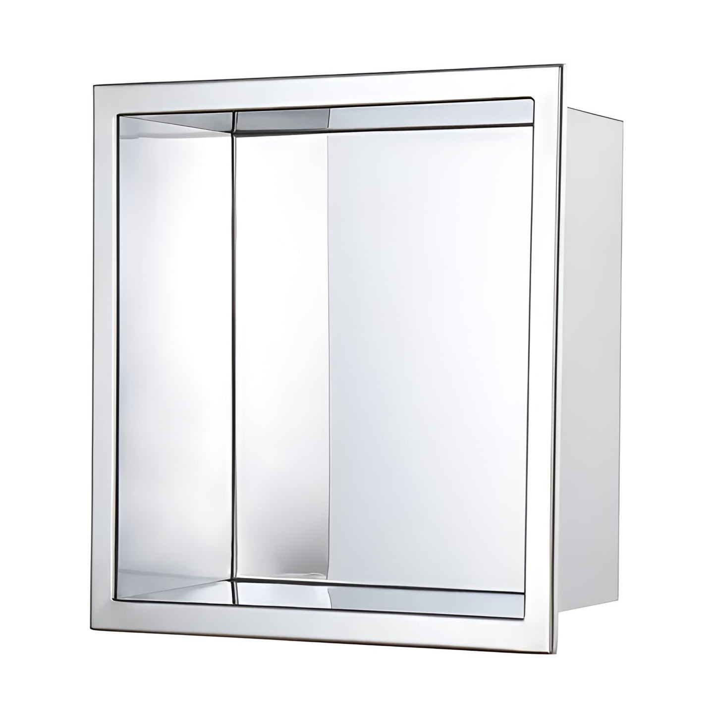 Stainless Steel Shower Niche by DecoMust - Modern and Elegant Design 13.5“ X 13.5” (Inner size 12X12)