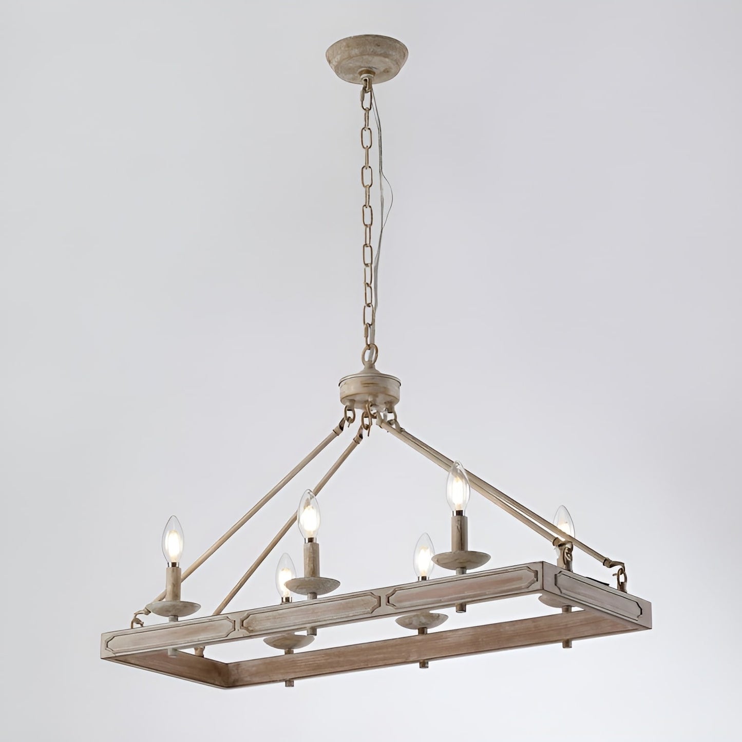 Martines 6-Light Kitchen Island Pendant - Rustic Elegance Crafted in Steel! πΏπ‘