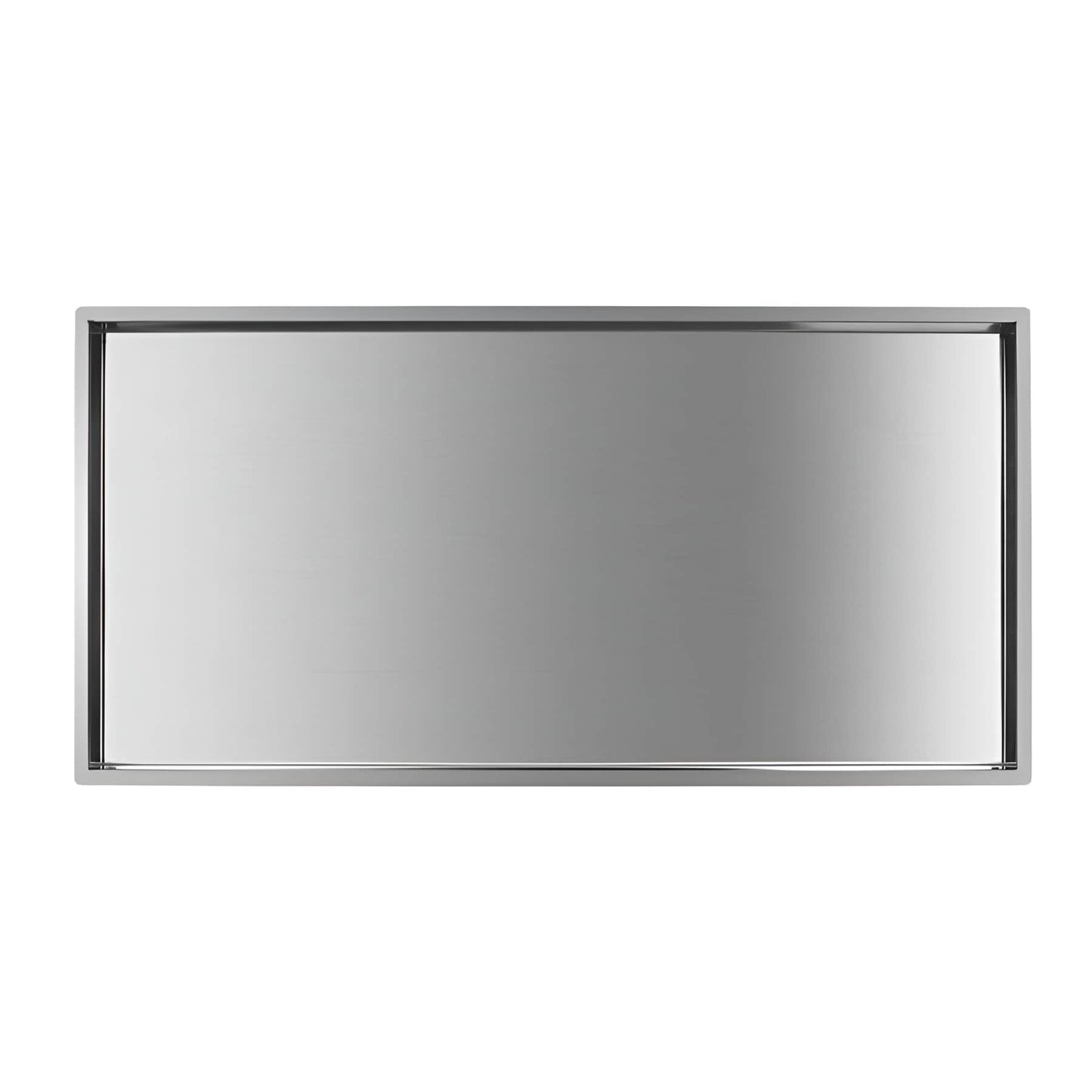 Premium Stainless Steel Shower Niche - 24" x 12" x 3.2" Dimensions, 18 Gauge Quality