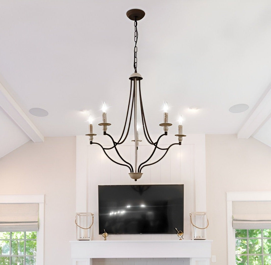 Rawson 26-Inch 5-Light French Country Empire Antique Candle Style Chandelier