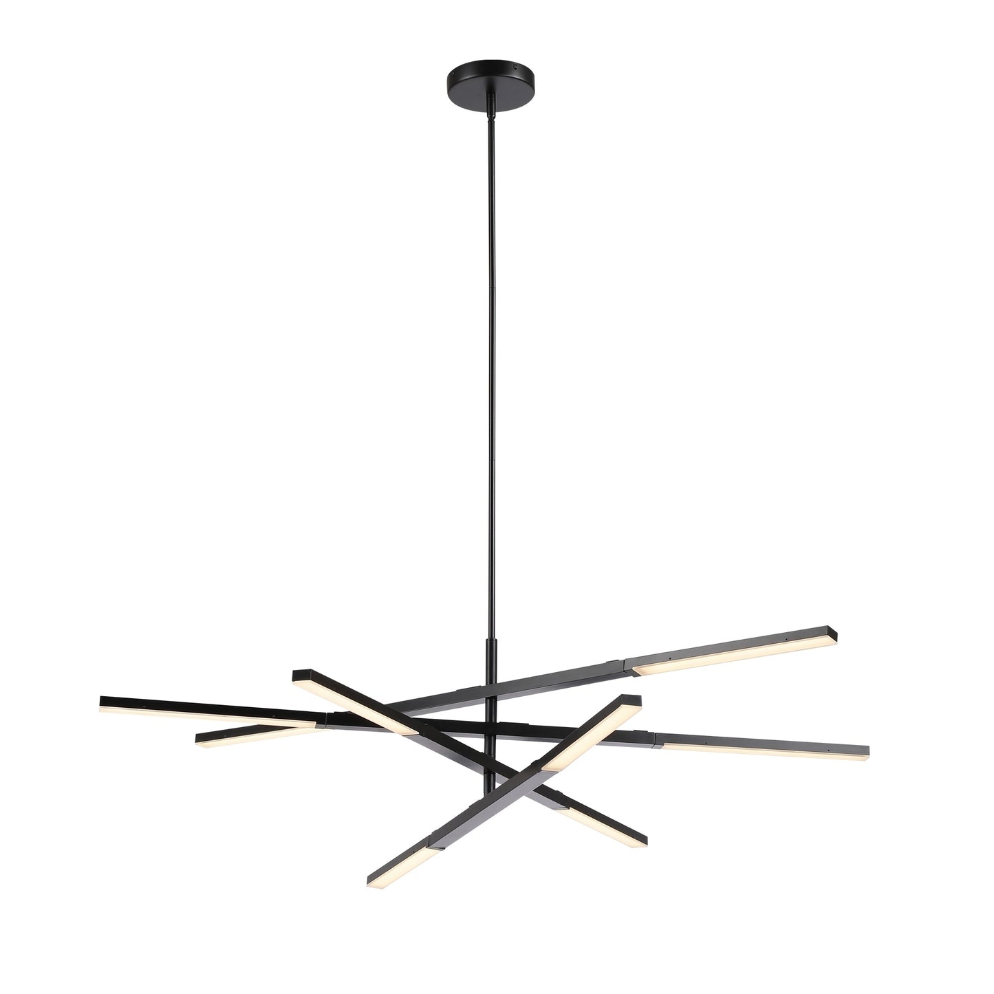 Cutlass Blade Adjustable Chandelier | Black LED Lighting Fixture- Nordic Modern Ceiling Light