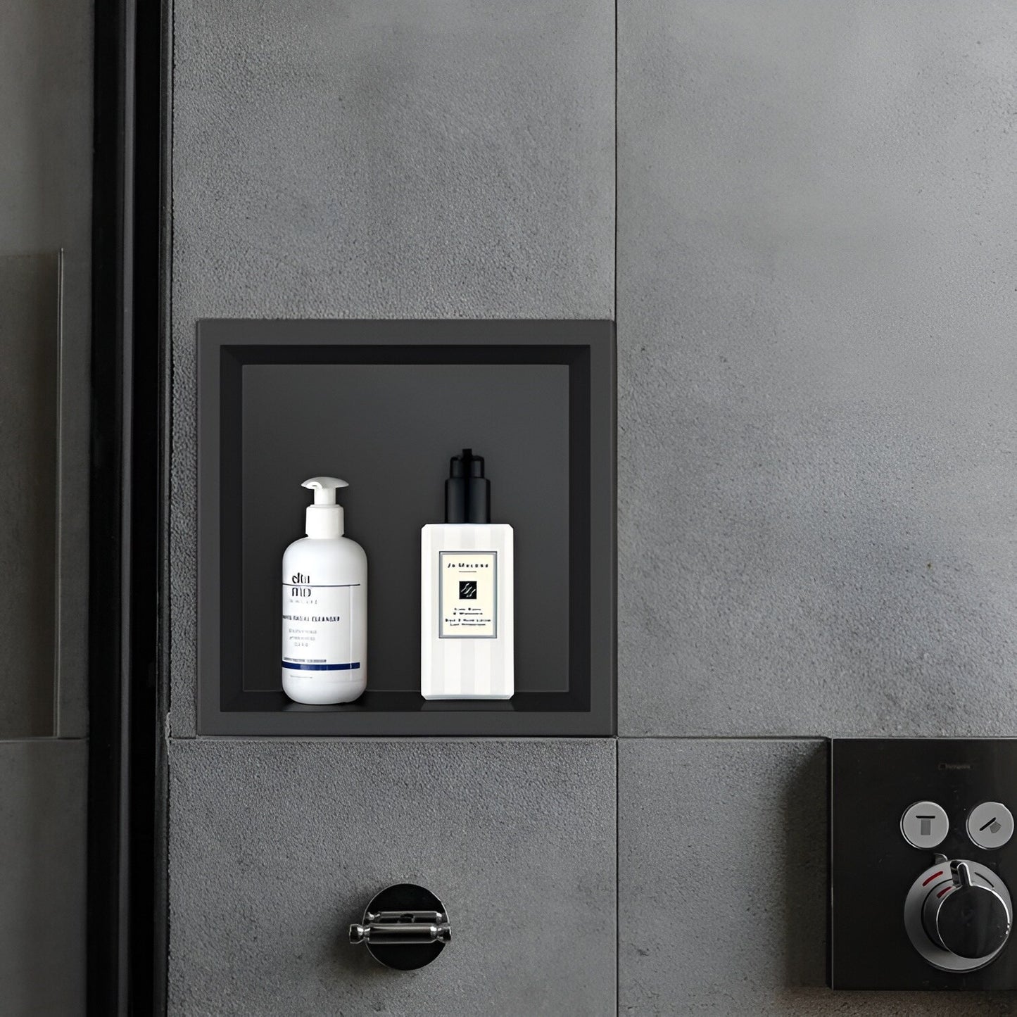 Stainless Steel Shower Niche, Built-in Wall Shelf for Bathroom (Black or Chrome)