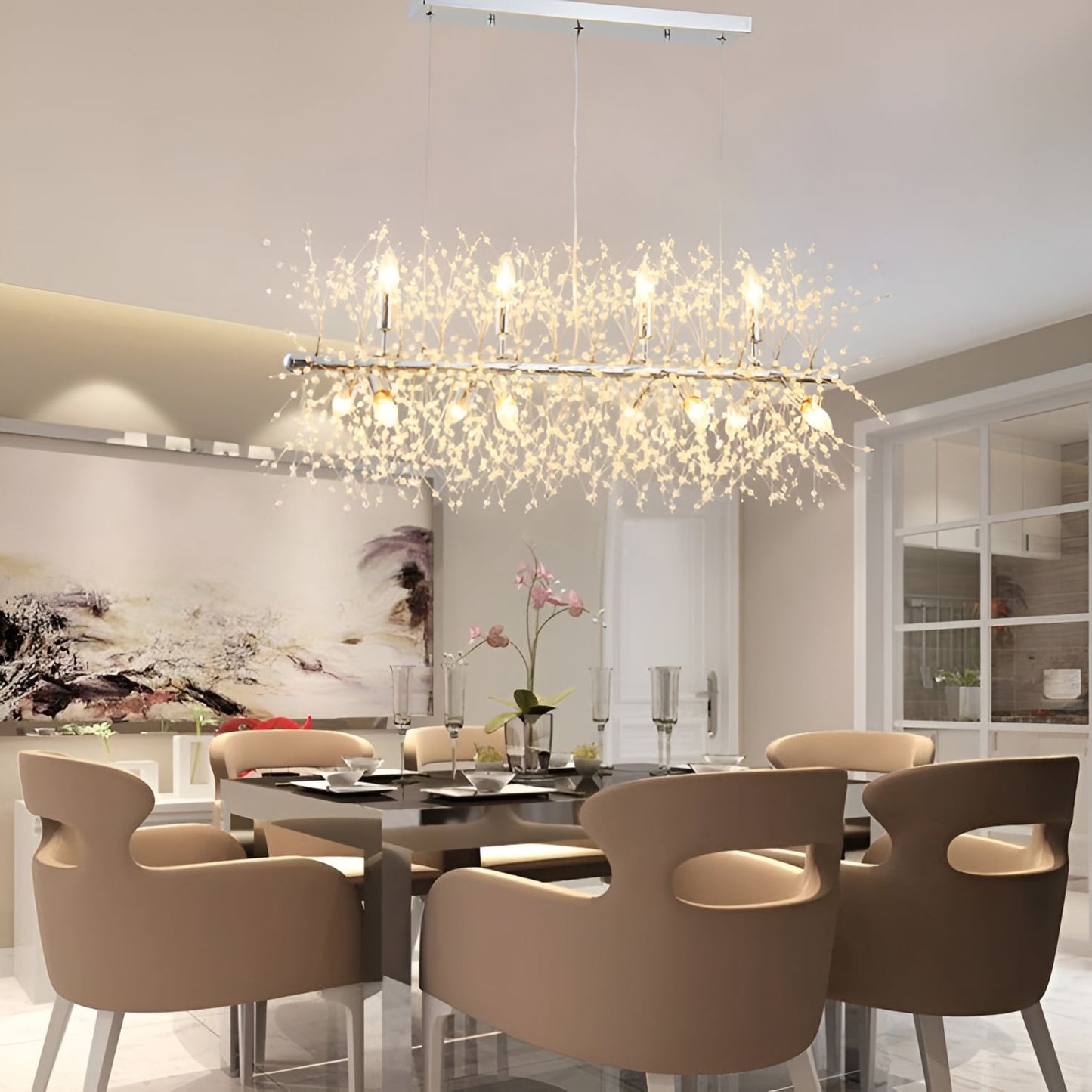 Crystal Pendant: Illuminate Your Kitchen with Luxury and Chic Style