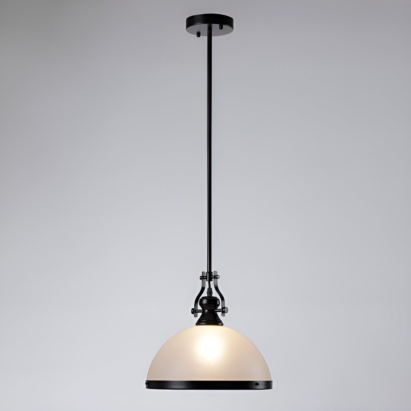 Traditional Lights, White Ceiling Light Pendant, Lamp Fixture 12-Inch Modern Elegance