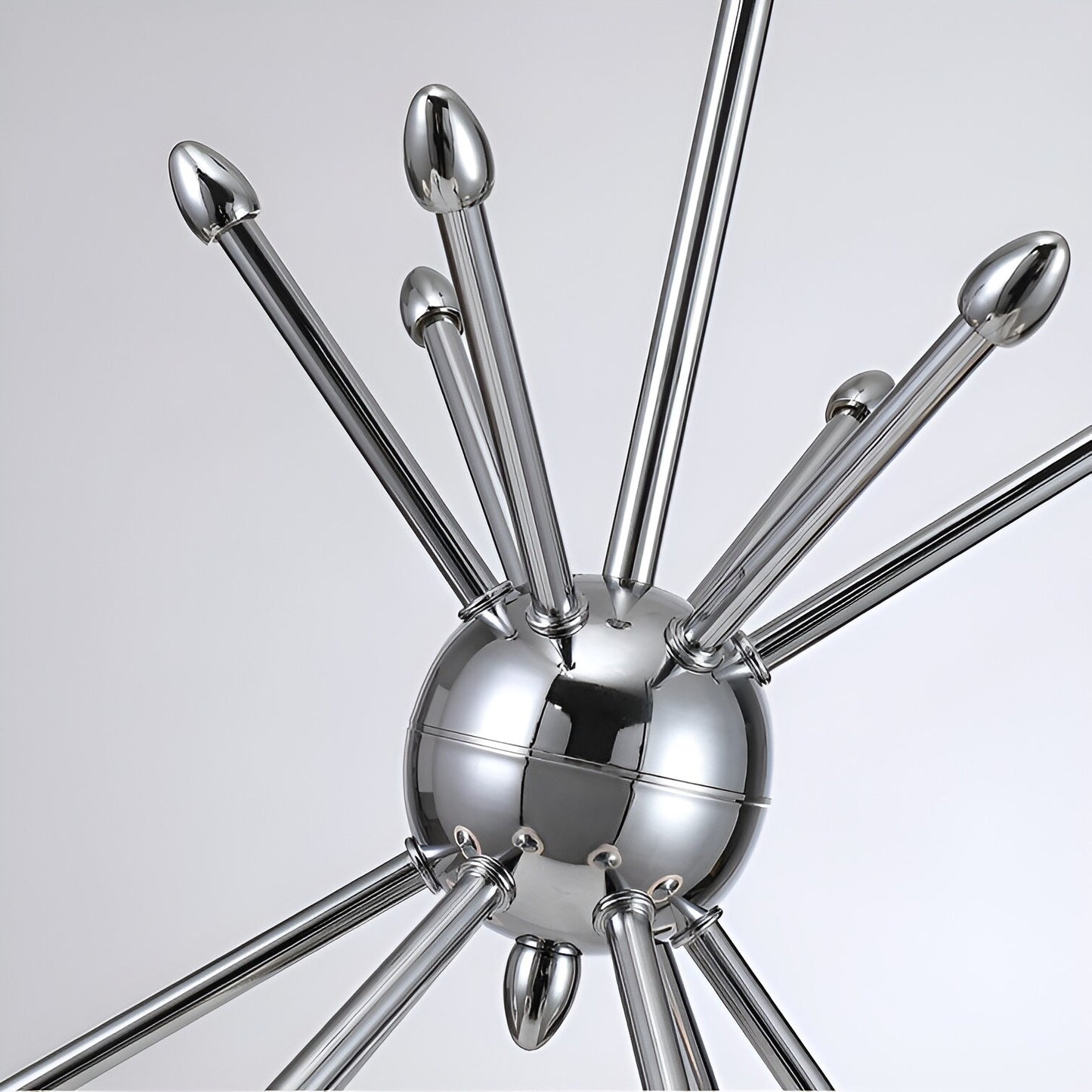 Evansville 6 - Light Sputnik Pendant, Modern Ceiling Chandelier with Futuristic Style