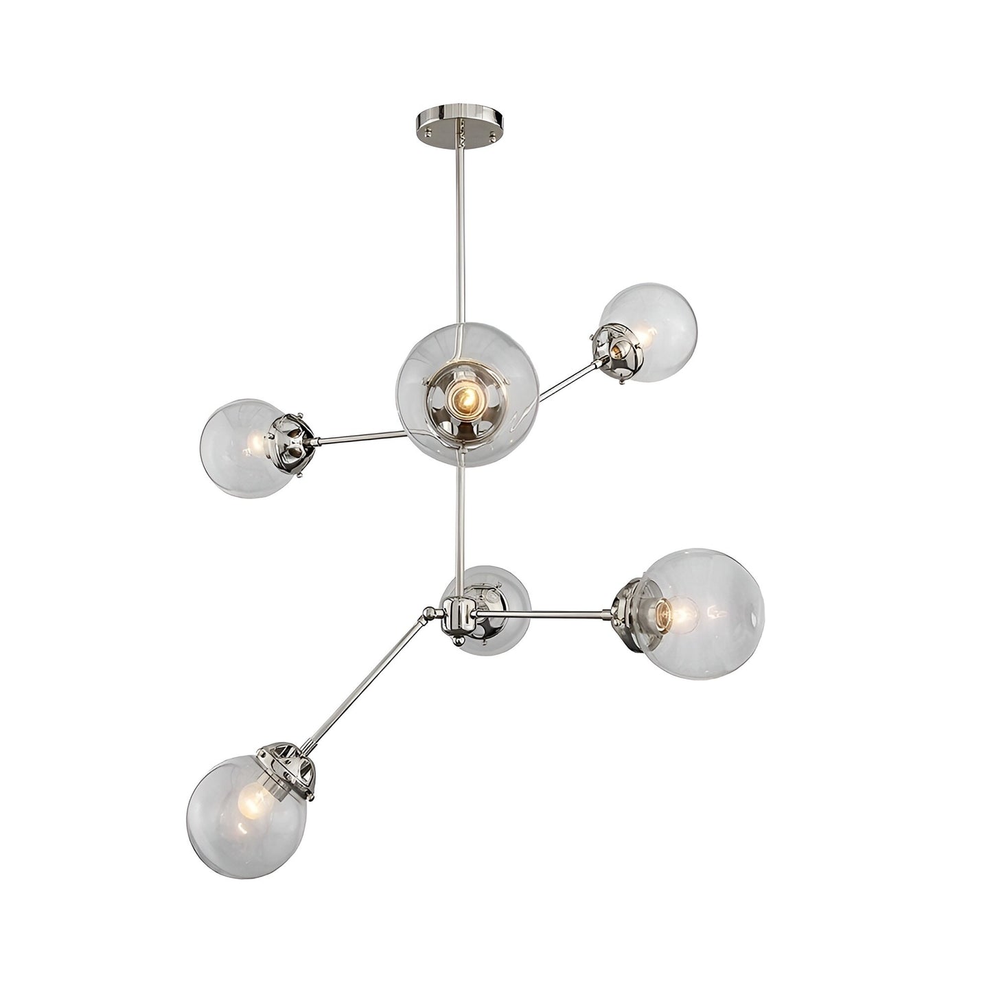Modern Elegance: Meeks 6-Light Sputnik Sphere Chandelier for Stylish Illumination β¨