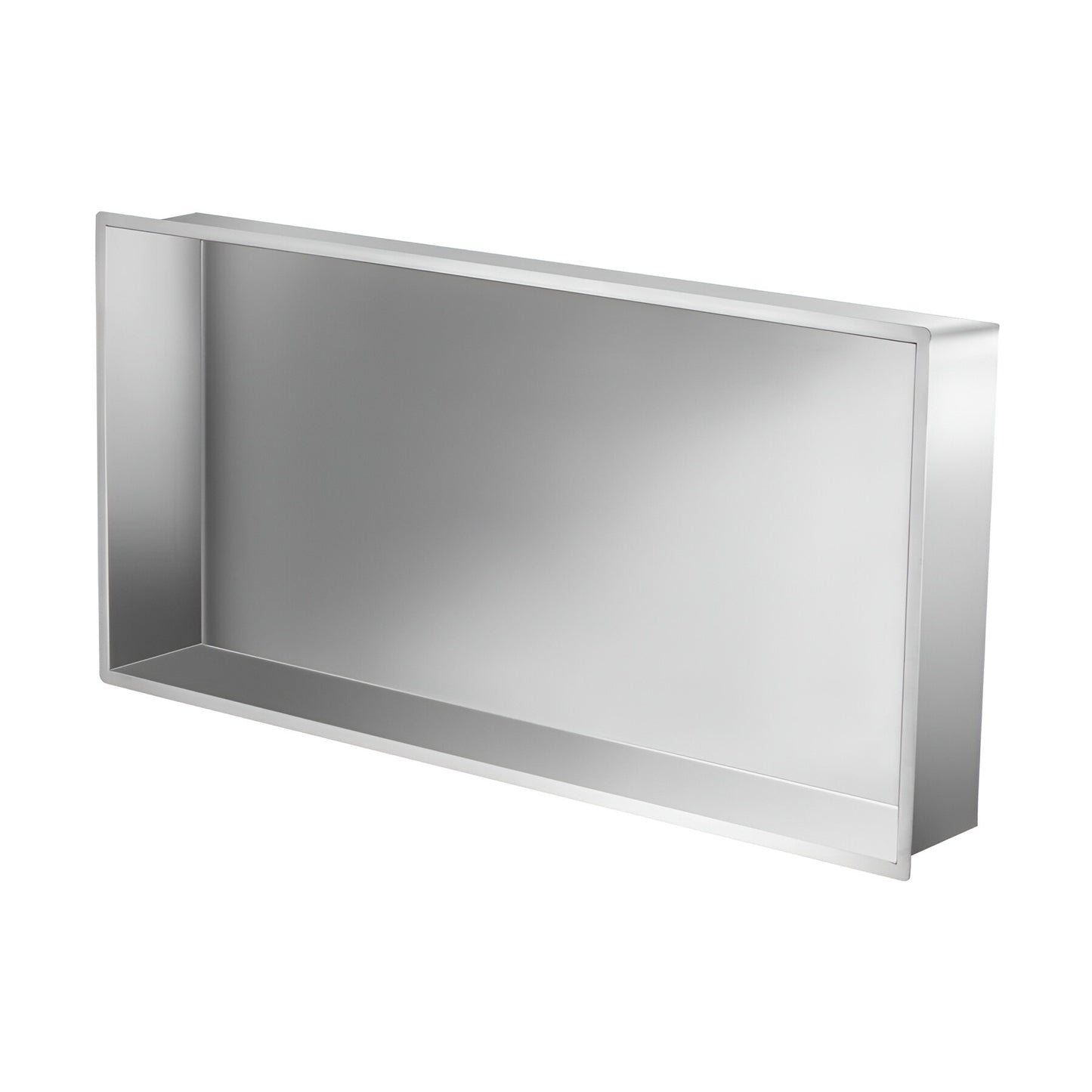 Premium Stainless Steel Shower Niche - 24" x 12" x 3.2" Dimensions, 18 Gauge Quality