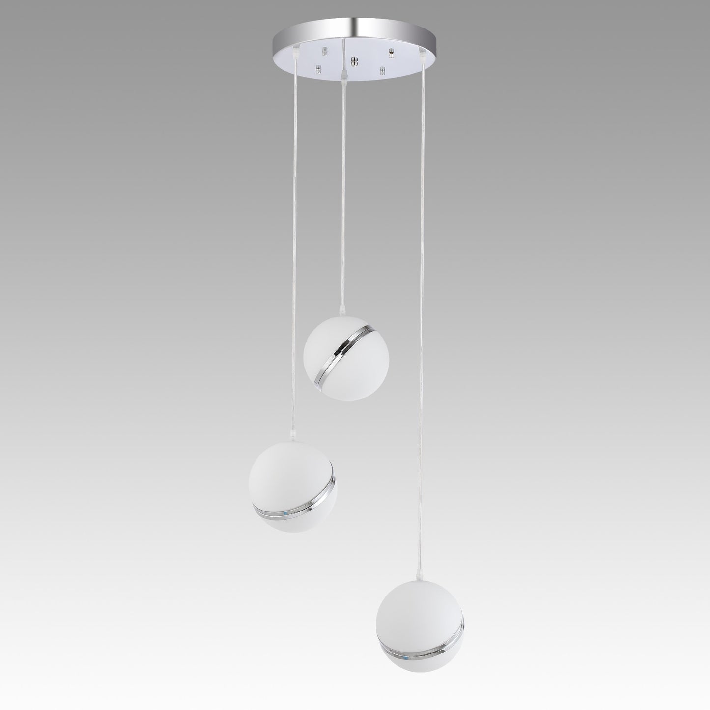 Rivaan 3-Light Globe Pendant Chandelier, Luxury Modern Lights