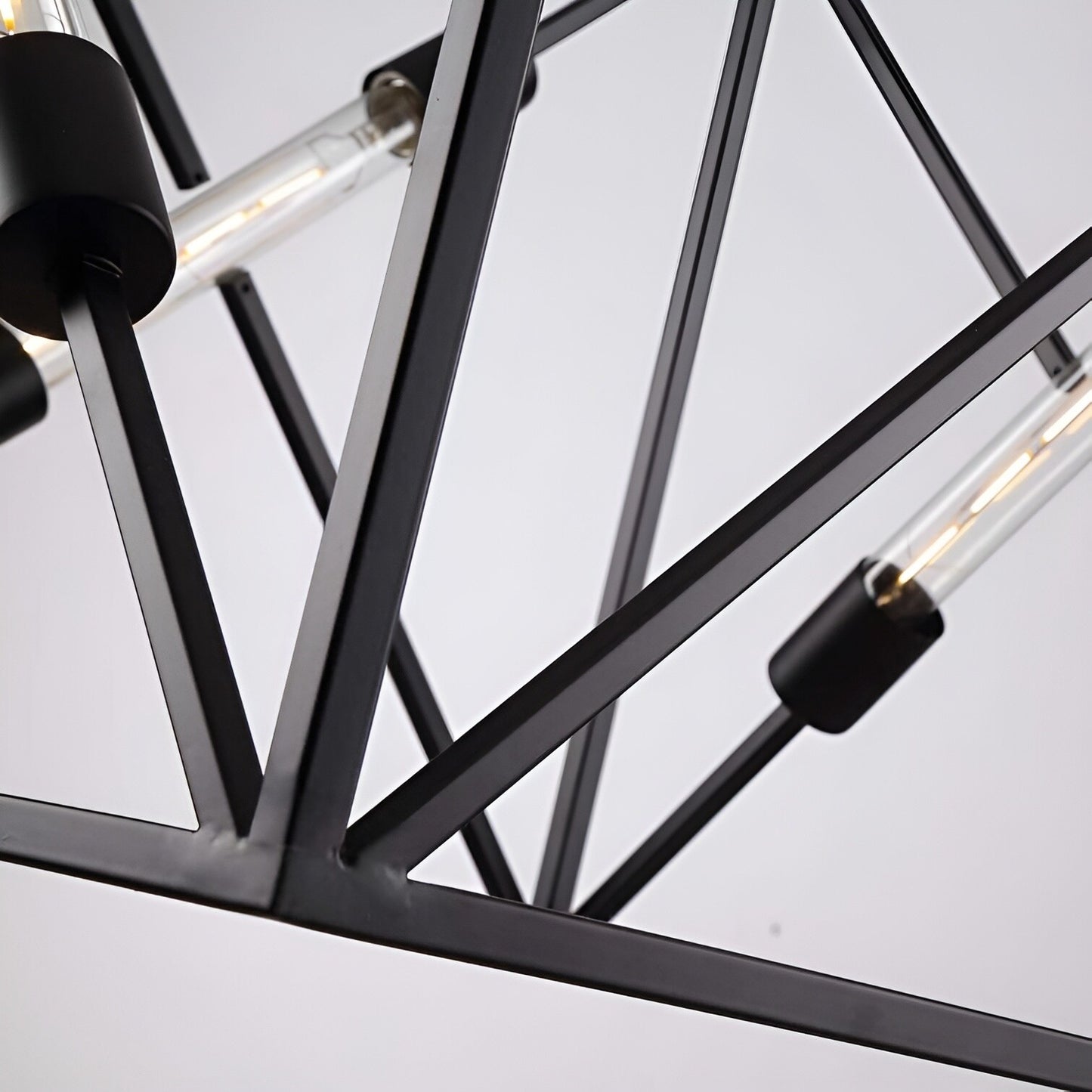 Square Sci-fi Metal Cage Ceiling Light, Open Frame Cube Pendant Lamp Andi 4-Light