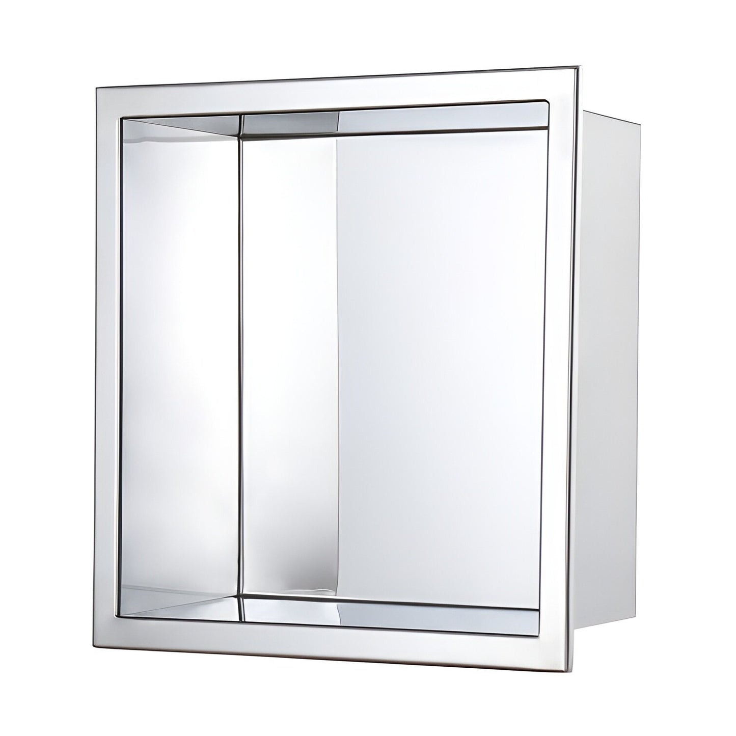 Stainless Steel Shower Niche and Shelf - Streamlined Bathroom Storage and Elegance 17.5 x 17.5