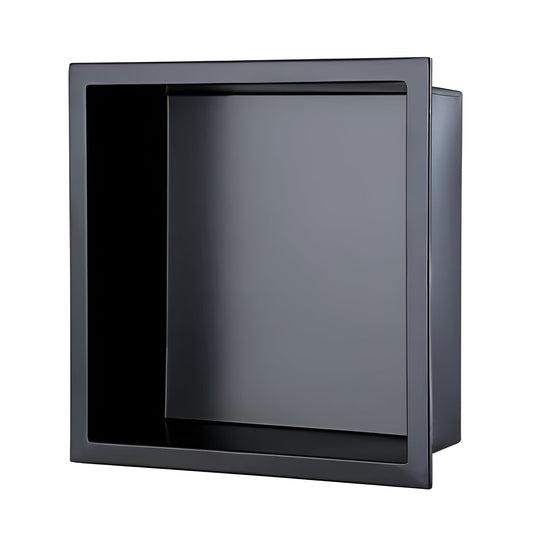 Stainless Steel Shower Niche, Built-in Wall Shelf for Bathroom (Black or Chrome)