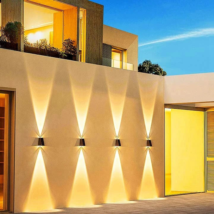External Solar Lights, Outdoor Wall Sconce - Lamp Facade Porch Light Decor Garden Solar Lighting Home Decoration Luminaire