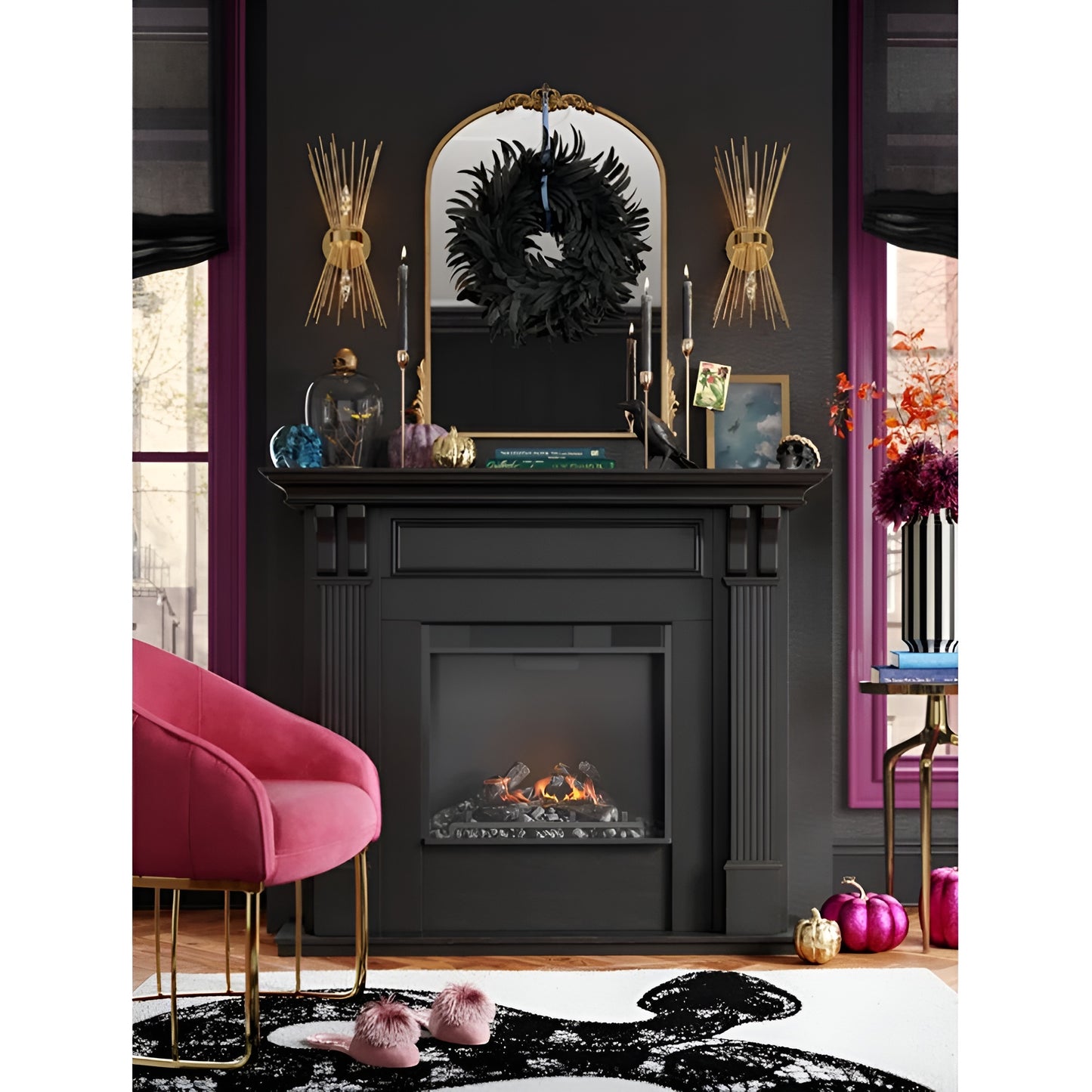 Steel Candle Wall Lights, Art Decor Wall Sconces Game of Thrones Style (Set of 2)