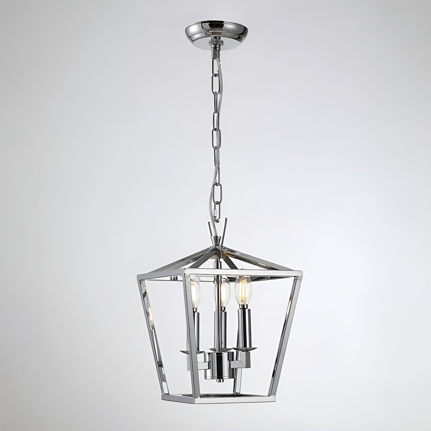 Open Cage Lantern Pendant, Medieval Entry Kitchen Island Mini Chandelier