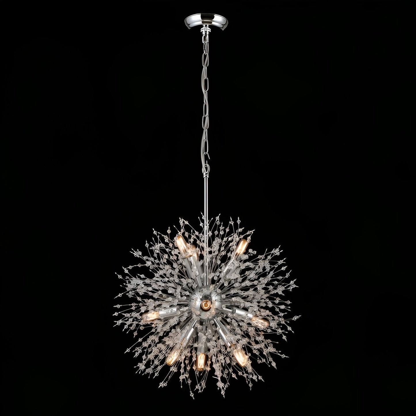 Nine Light Anesca Lantern, Square / Rectangle Pendant, Luxury Chic Chandelier