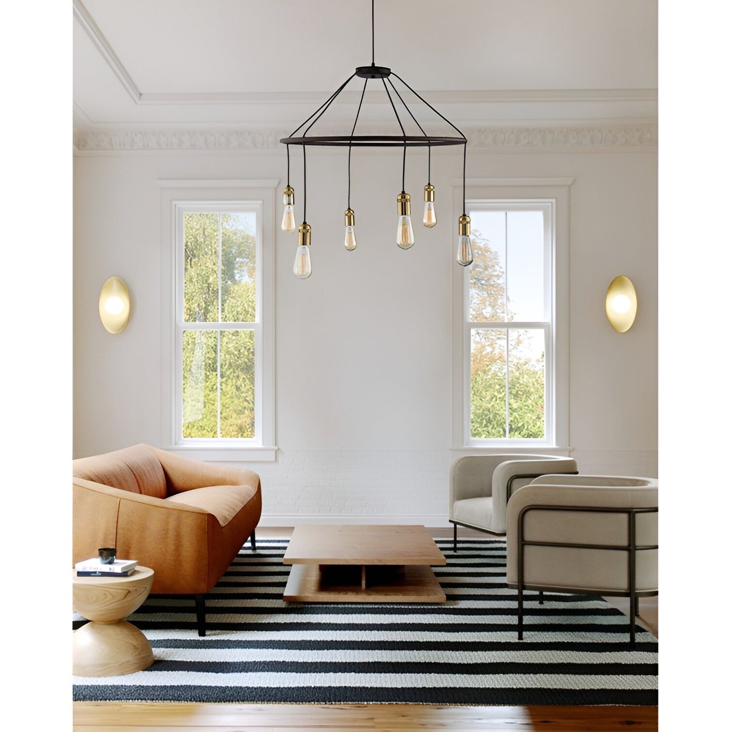 Fantasy Medieval Light: Modern Wagon Wheel Chandelier with Antique Style