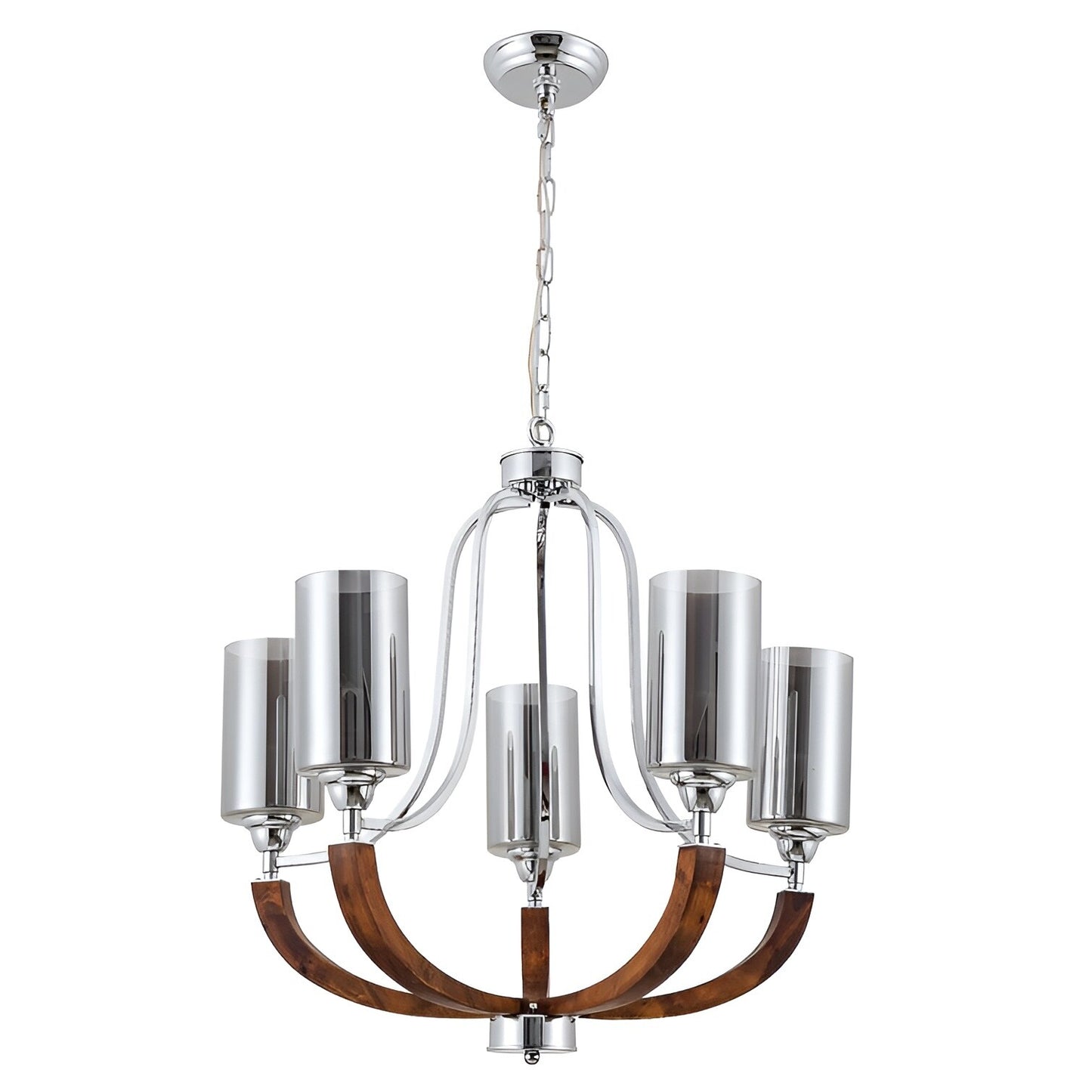 Dimmable Empire Medieval Farmhouse Style Chandelier, Candle Style (5 Lights)