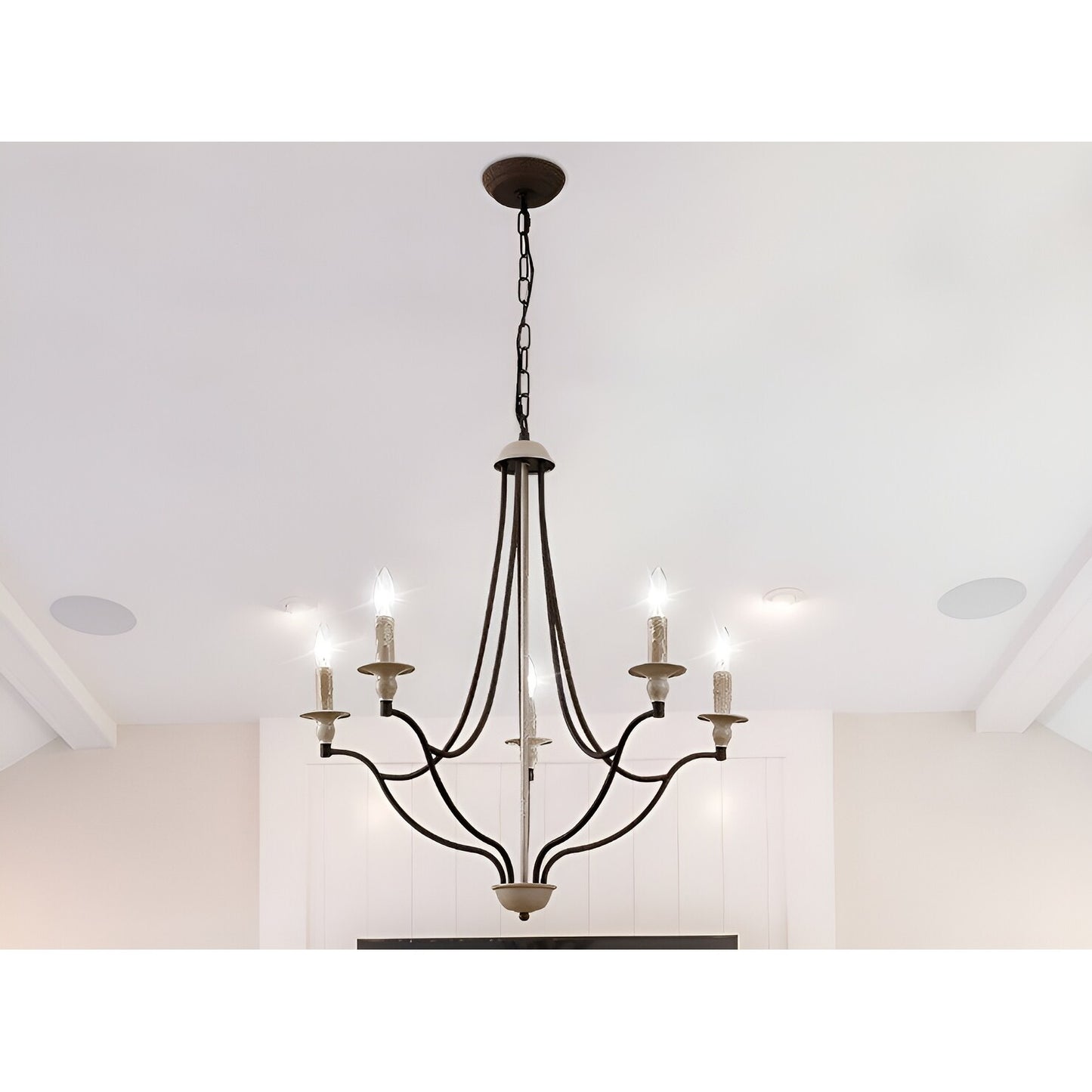 Rawson 26-Inch 5-Light French Country Empire Antique Candle Style Chandelier
