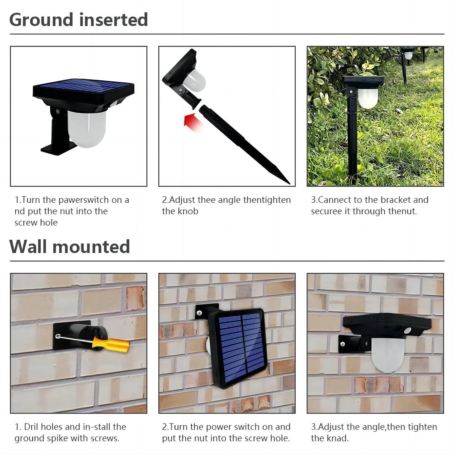 Solar Outdoor Lights, Solar Pathway Waterproof Lamp - Motion Sensor Pathway Light Landscape Path Lighting Yard Backyard Lawn