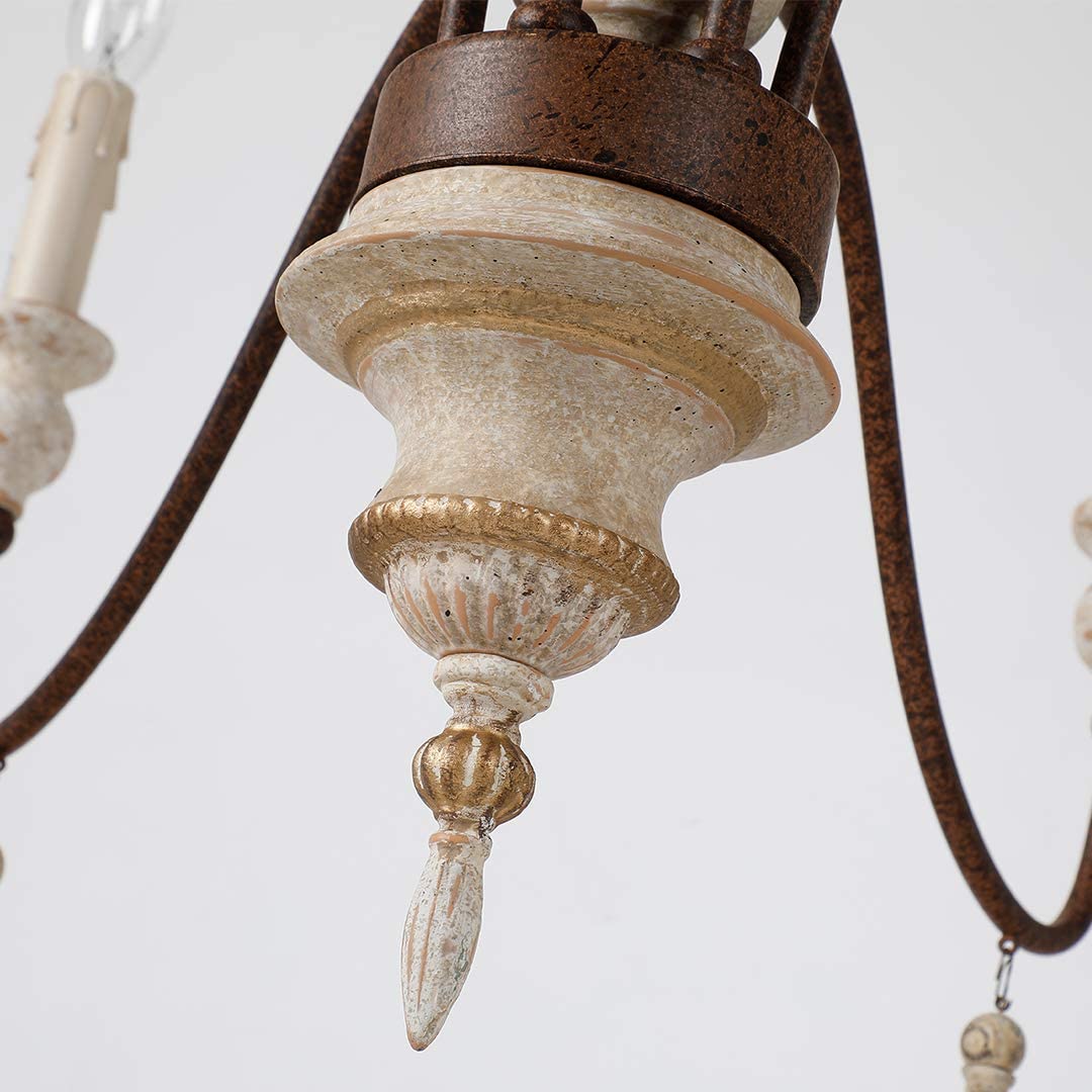 Traditional Middle Age Chandelier - Antique Style Ceiling 6 Light