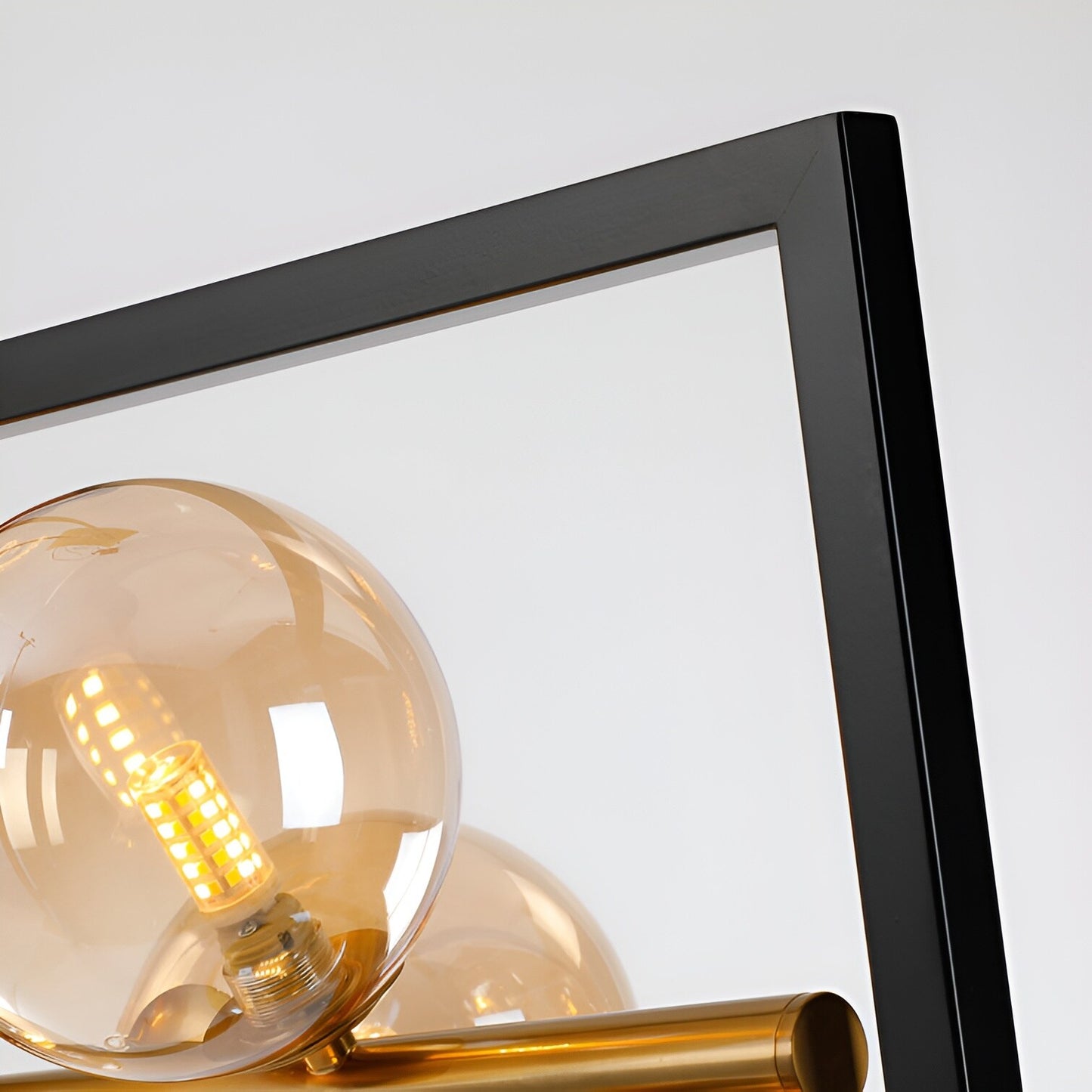 Rectangle Sphere Kitchen Island Pendant, Gold Luxury & Chic Ceiling Light