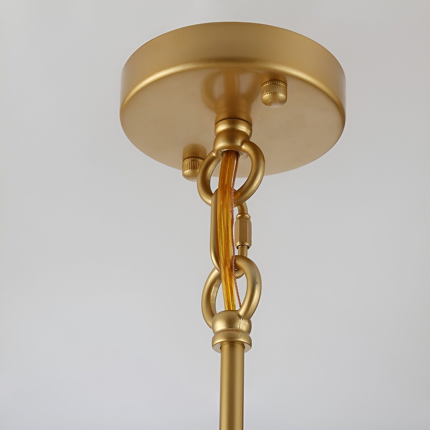 Sci-fi Sputnik Sphere Gold Chandelier - Baskett 4-Light