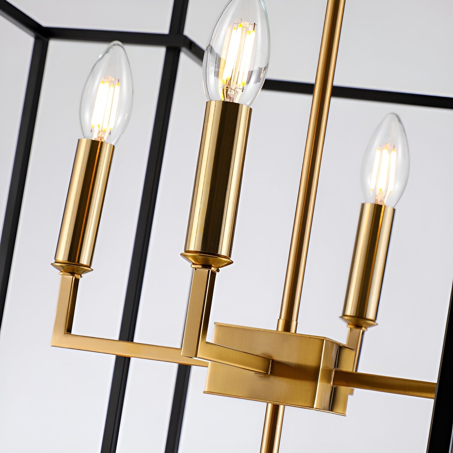 Transitional 8-Light Pendant Chandelier with Spacious 22" Width and 28" Height - Open Frame Cage Design