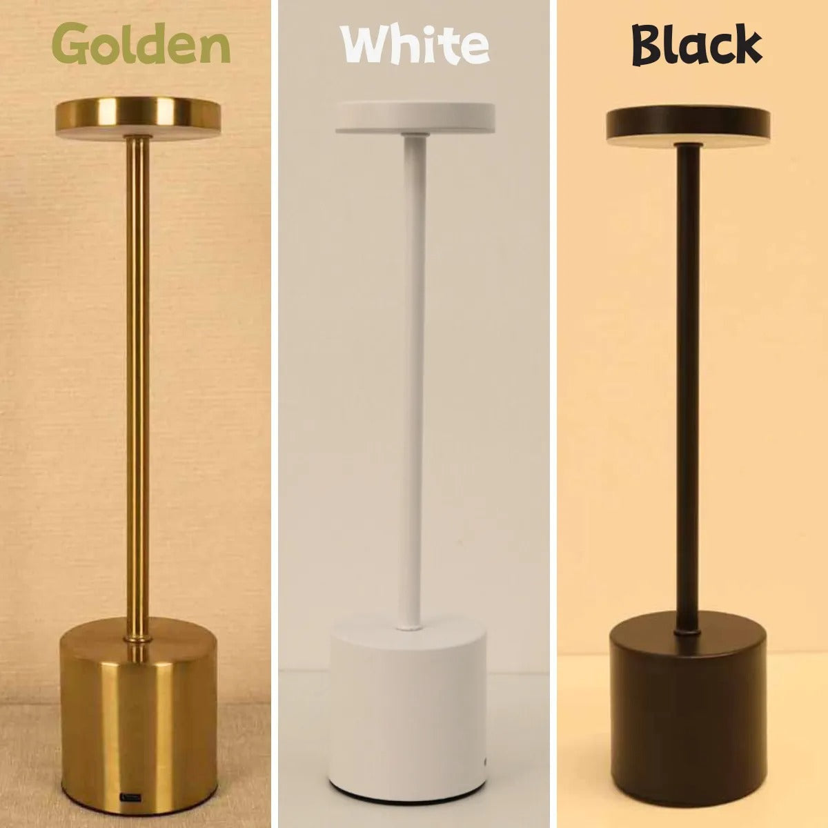 'A Scifi Desk Lamp' (Set of 2) - Touch Sensitive Table Lamp with 3 Light Settings