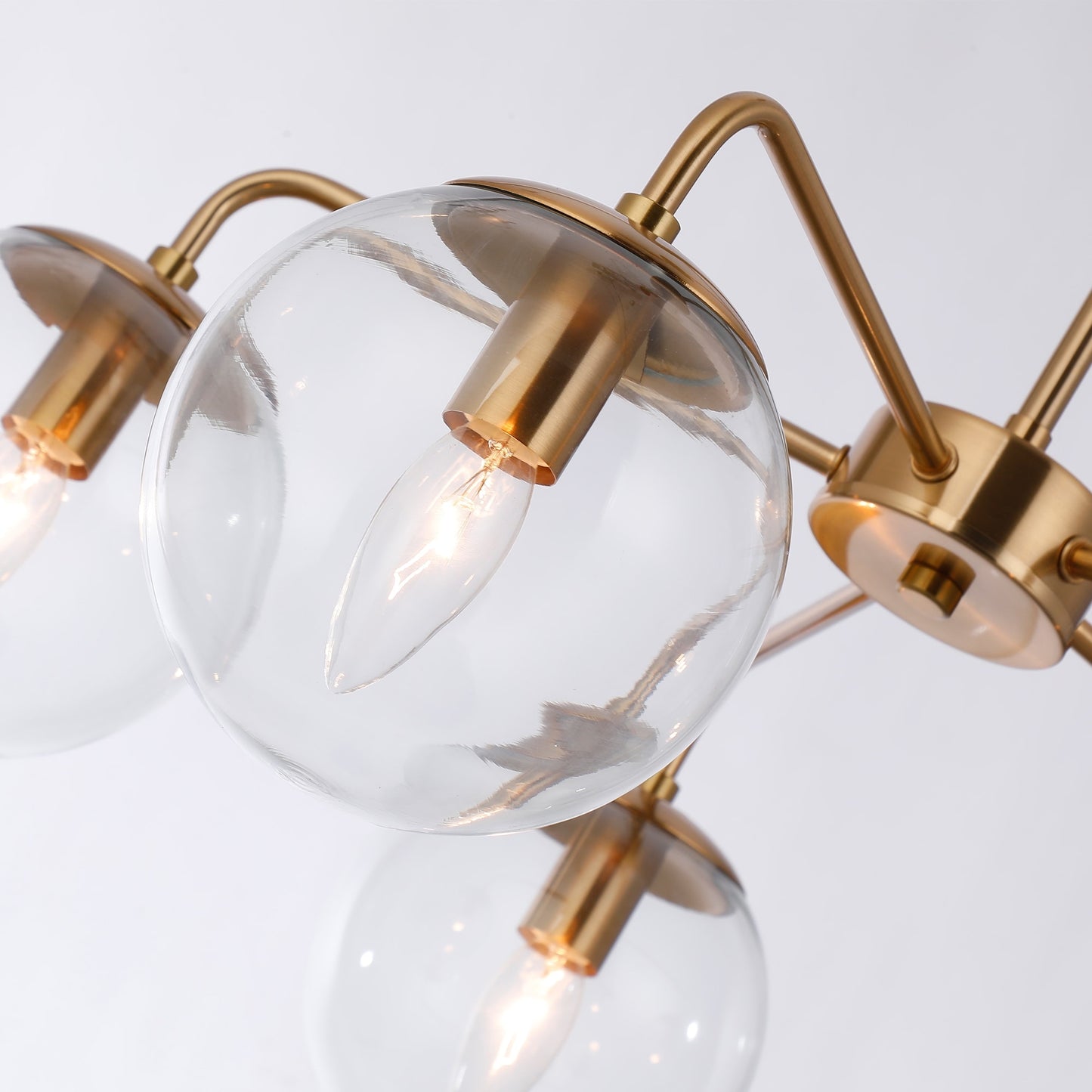 Sci-fi Minimalist Sputnik Sphere Chandelier - Modern Cosmic Lighting for Futuristic Ambiances