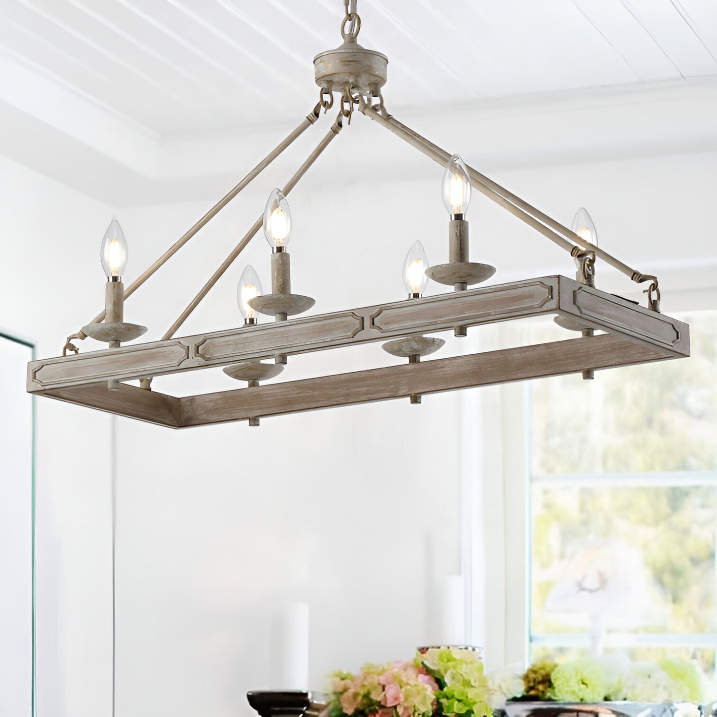 Martines 6-Light Kitchen Island Pendant - Rustic Elegance Crafted in Steel! πΏπ‘