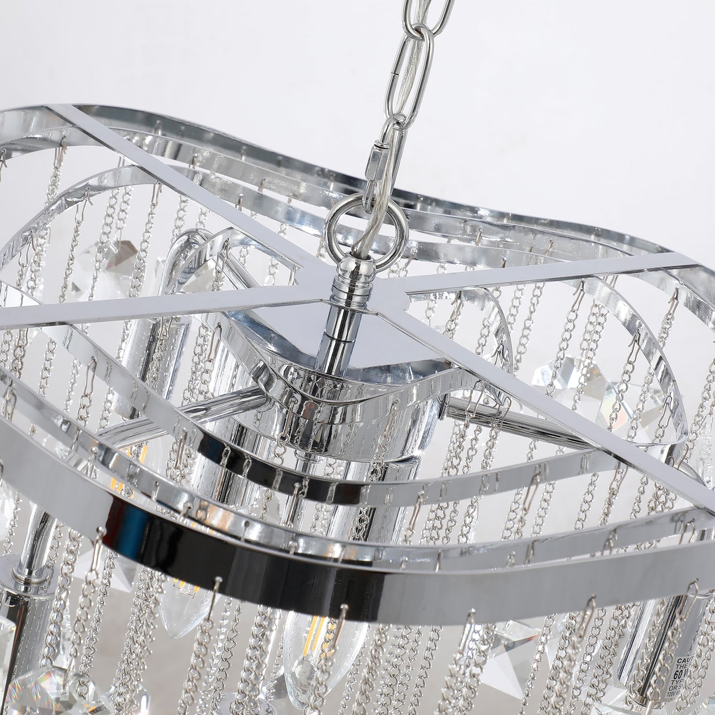 Modern Glam Tiered Crystal Chandelier, Luxury Lighting Classic Ambiance
