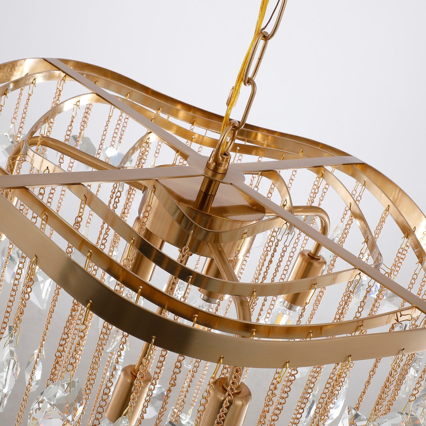 Modern Glam Tiered Crystal Chandelier, Luxury Lighting Classic Ambiance