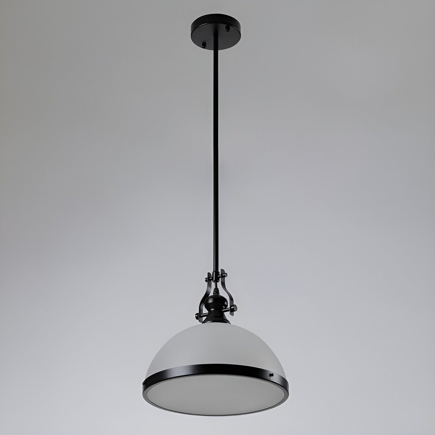 Traditional Lights, White Ceiling Light Pendant, Lamp Fixture 12-Inch Modern Elegance