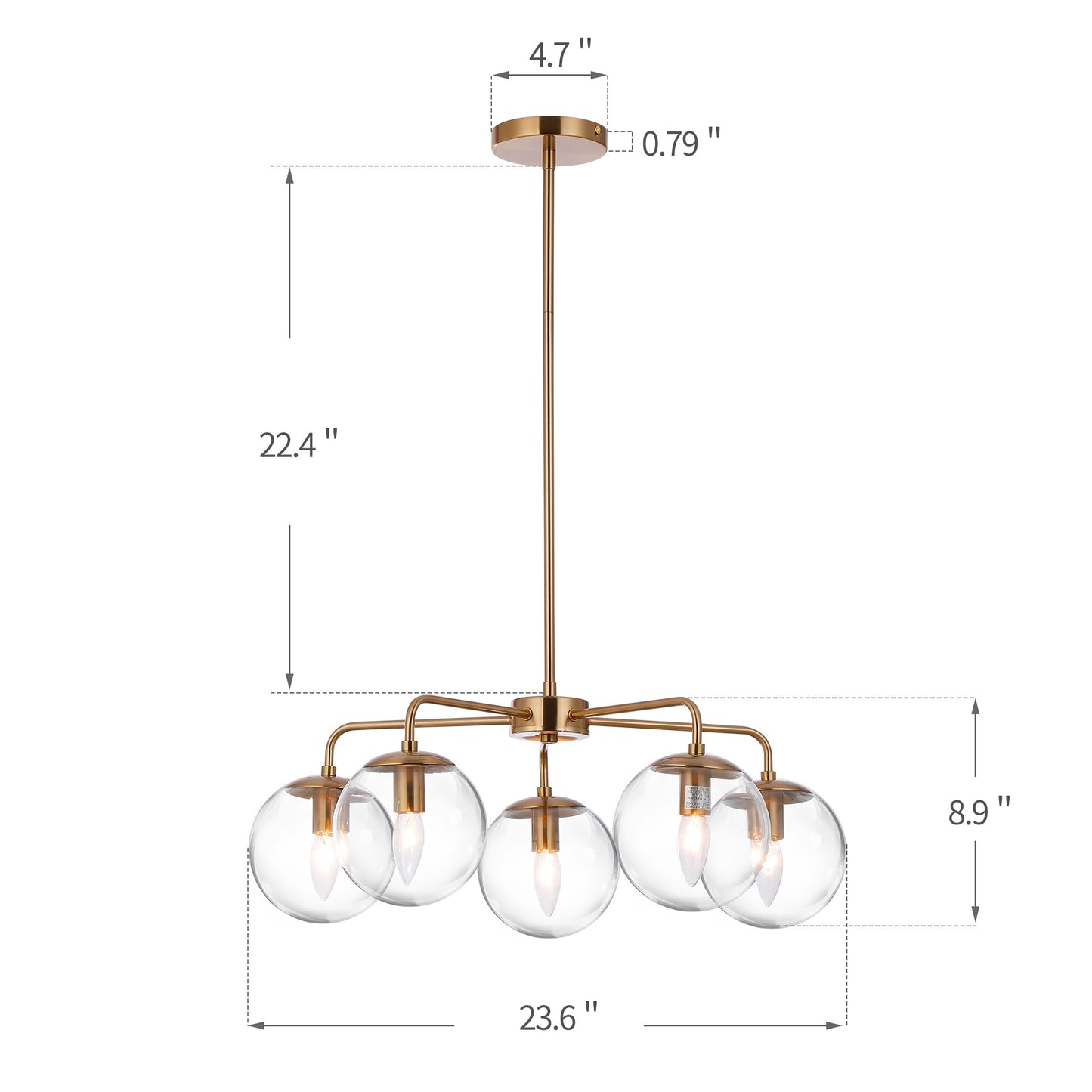Sci-fi Minimalist Sputnik Sphere Chandelier - Modern Cosmic Lighting for Futuristic Ambiances