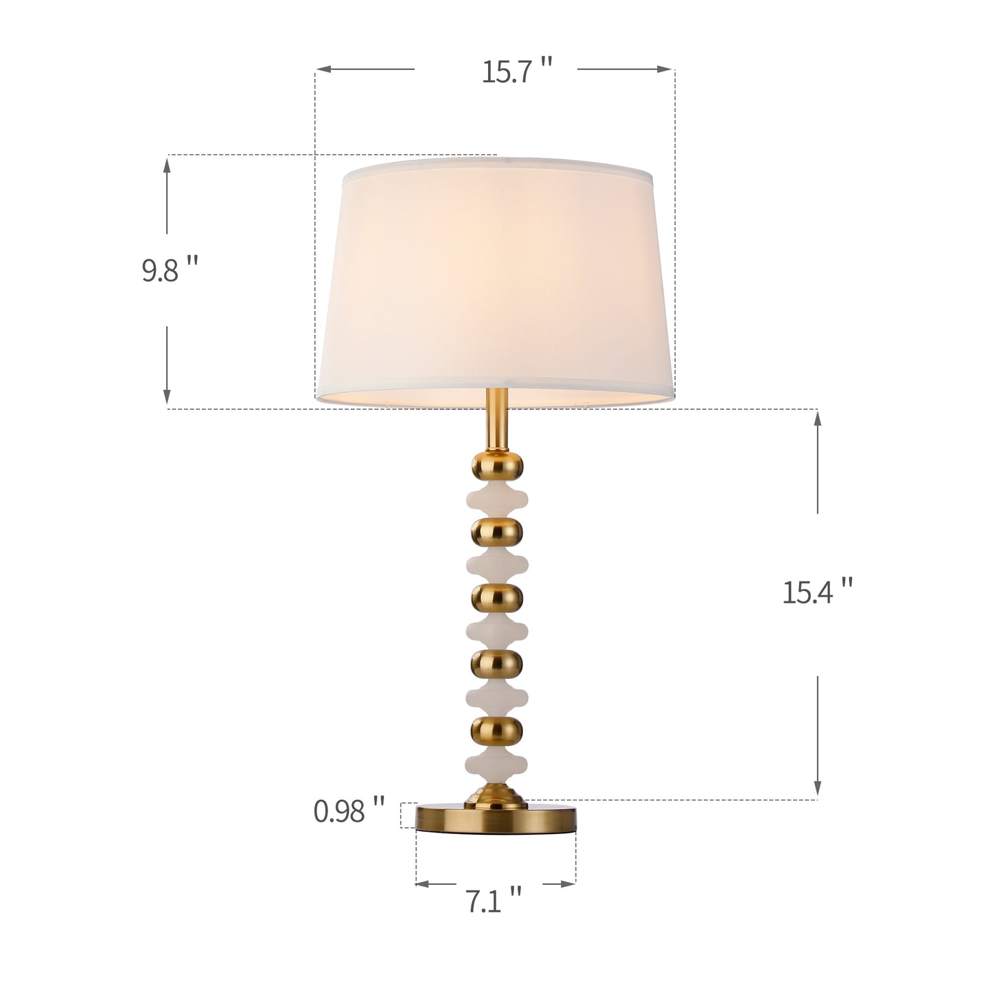 Traditional Cosmopolitan Metal Table Lamp with Drum Shade - Modern Lighting Fixture for Stylish Interiors
