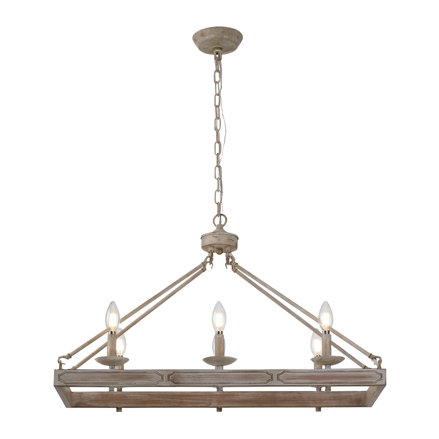 Martines 6-Light Kitchen Island Pendant - Rustic Elegance Crafted in Steel! πΏπ‘