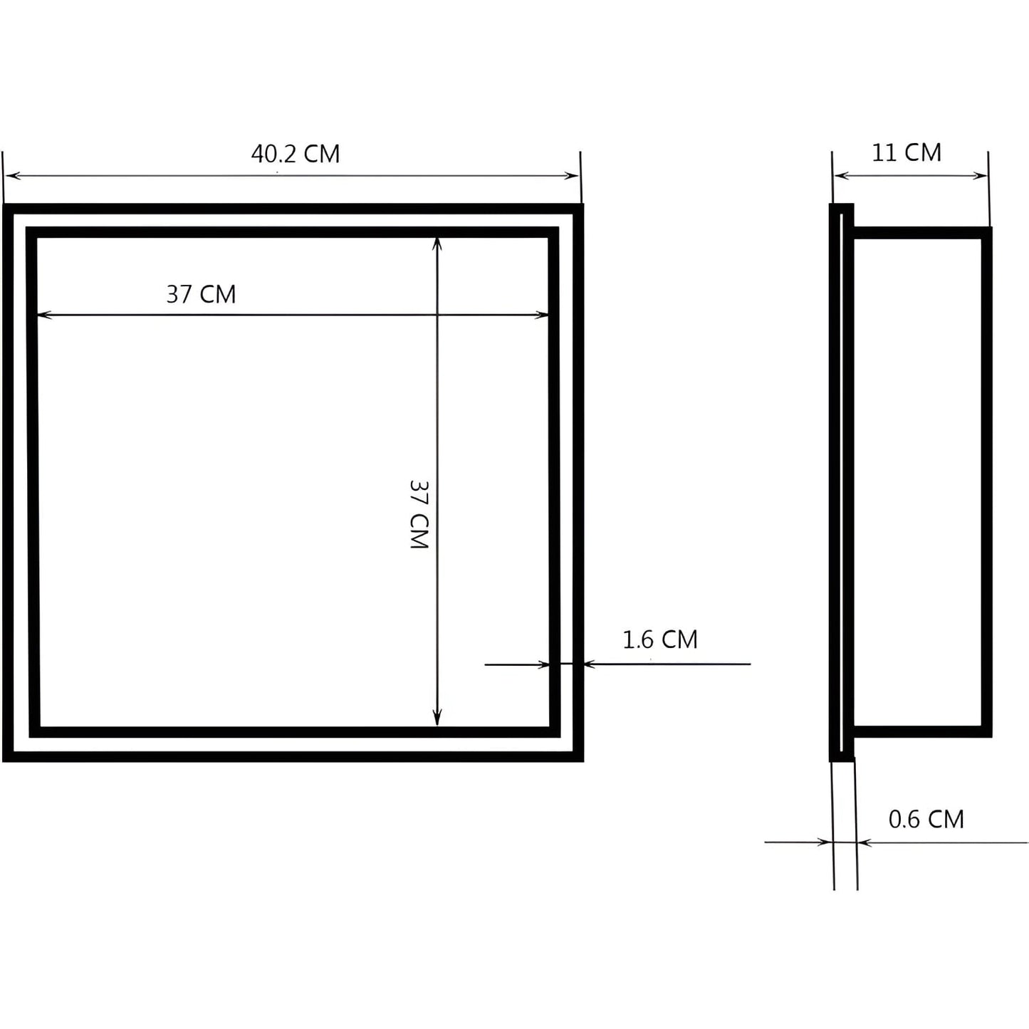 Stainless Steel Shower Niche, Built-in Wall Shelf for Bathroom (Black or Chrome)
