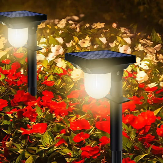 Solar Outdoor Lights, Solar Pathway Waterproof Lamp - Motion Sensor Pathway Light Landscape Path Lighting Yard Backyard Lawn