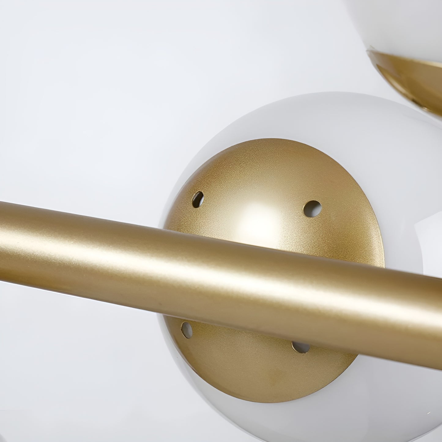Globe White Pendant Lights for Kitchen Island, Futuristic Spheres (Black or Gold)