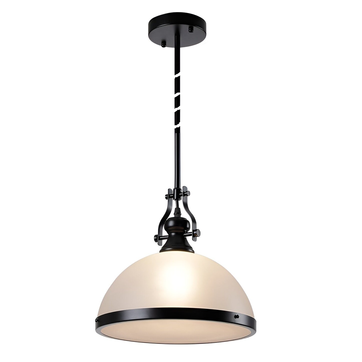 Traditional Lights, White Ceiling Light Pendant, Lamp Fixture 12-Inch Modern Elegance