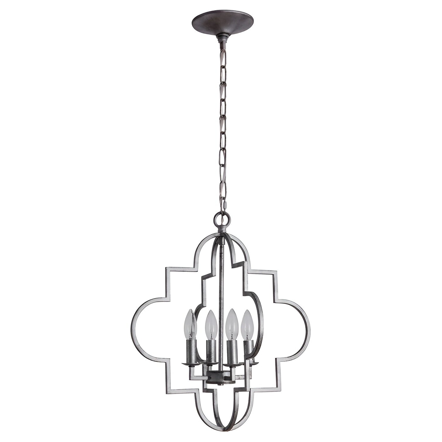 DecoMust Dequinton 4-Light Silver Ancient Style Medieval Pendant - Timeless Charm Illuminated β¨π°