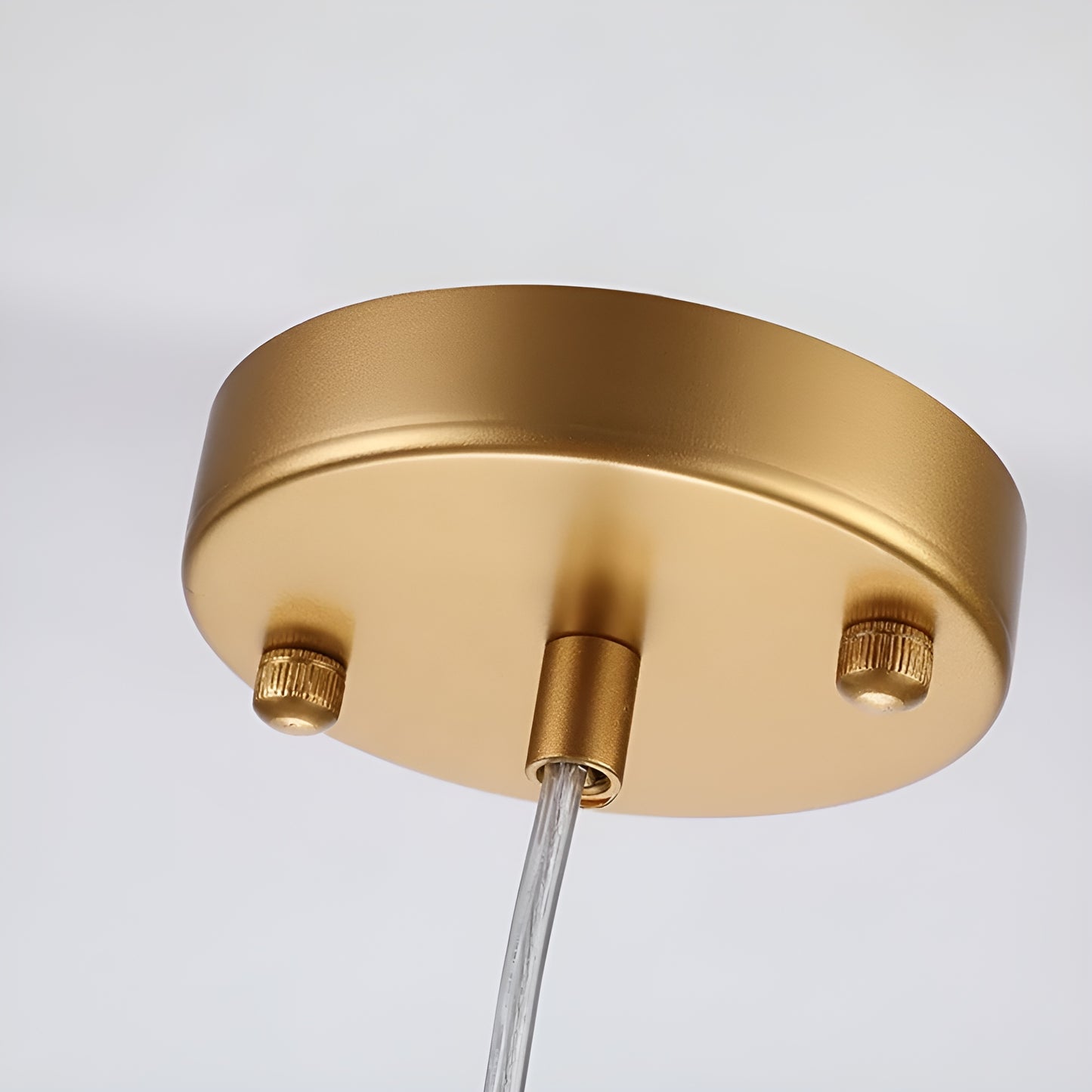 Symmetrical Bronze Gold Single Pendant, Scifi Geometric Light
