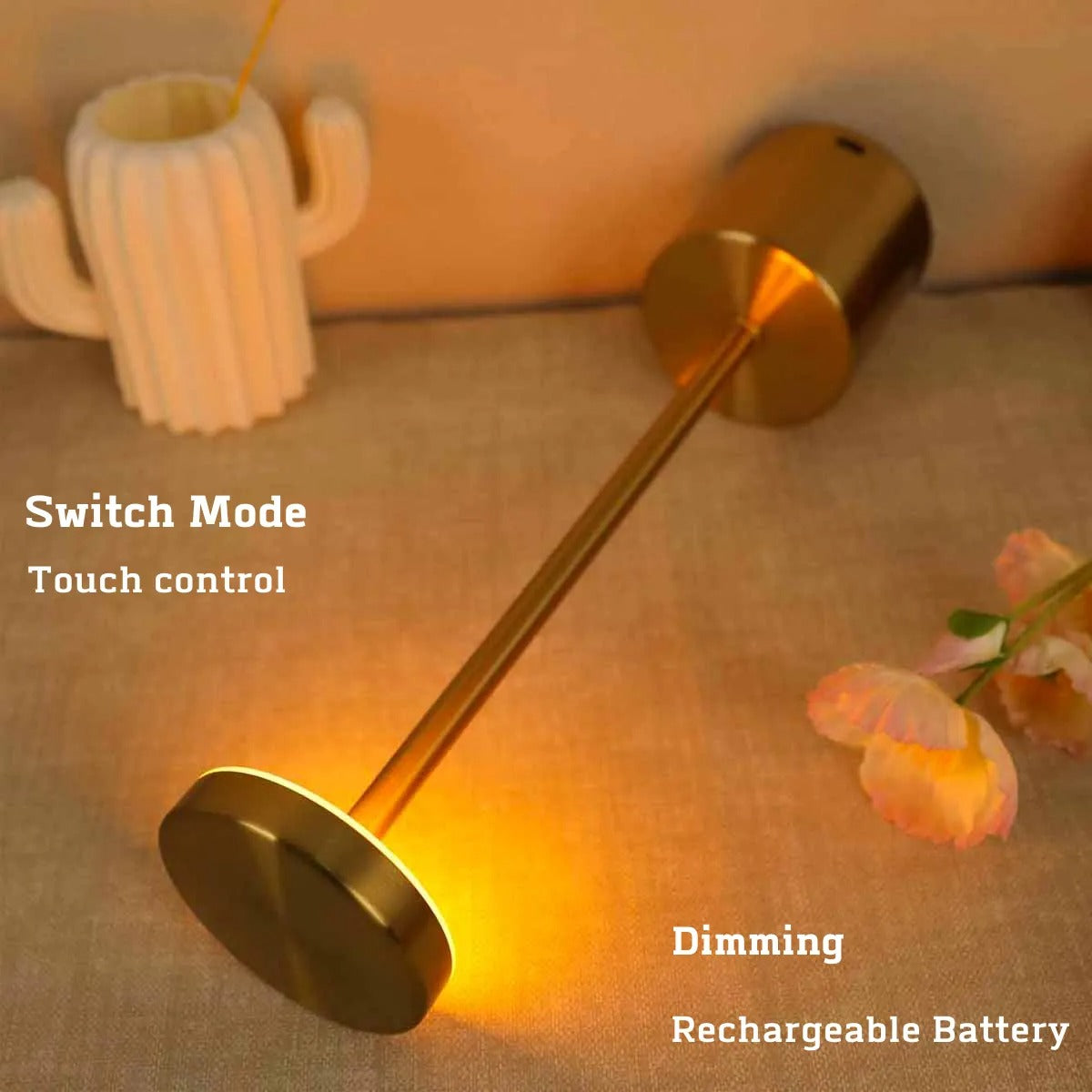 'A Scifi Desk Lamp' (Set of 2) - Touch Sensitive Table Lamp with 3 Light Settings