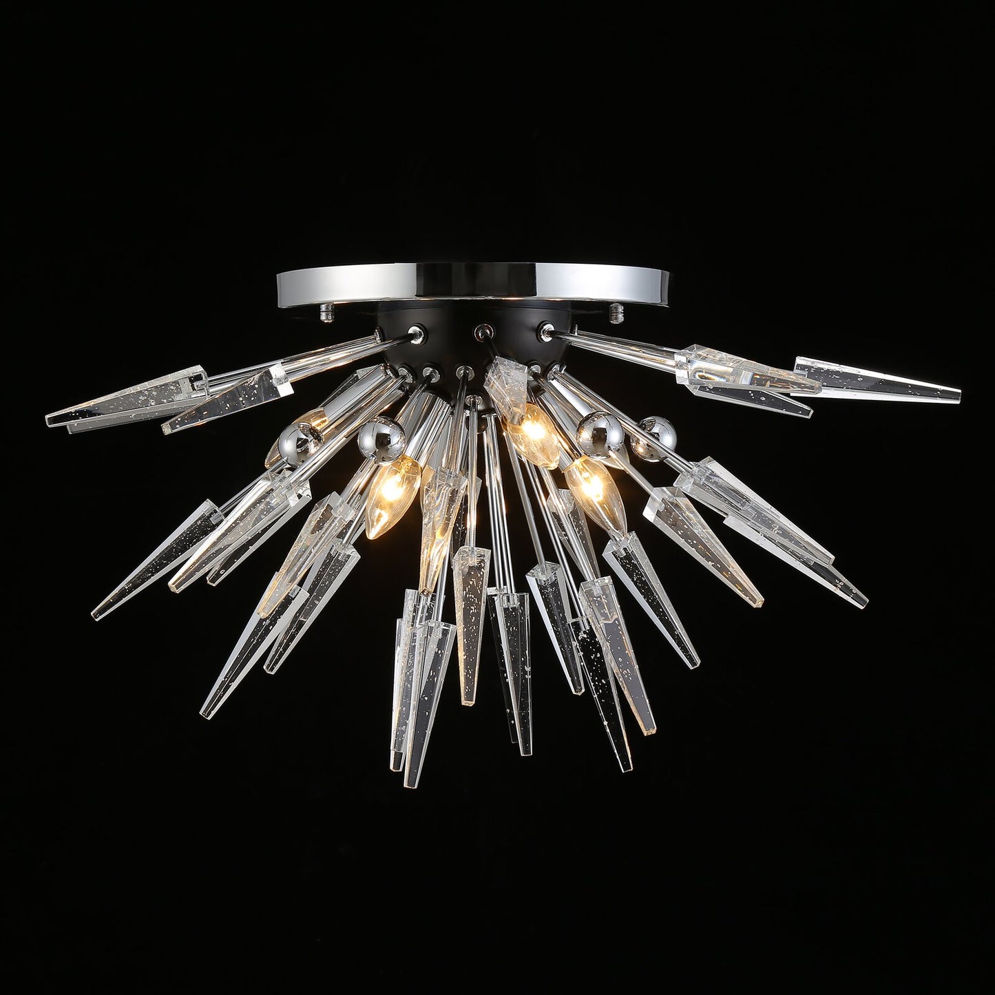 Semi-Flush Mount Sparta Sputnik Starburst Ceiling Lamp