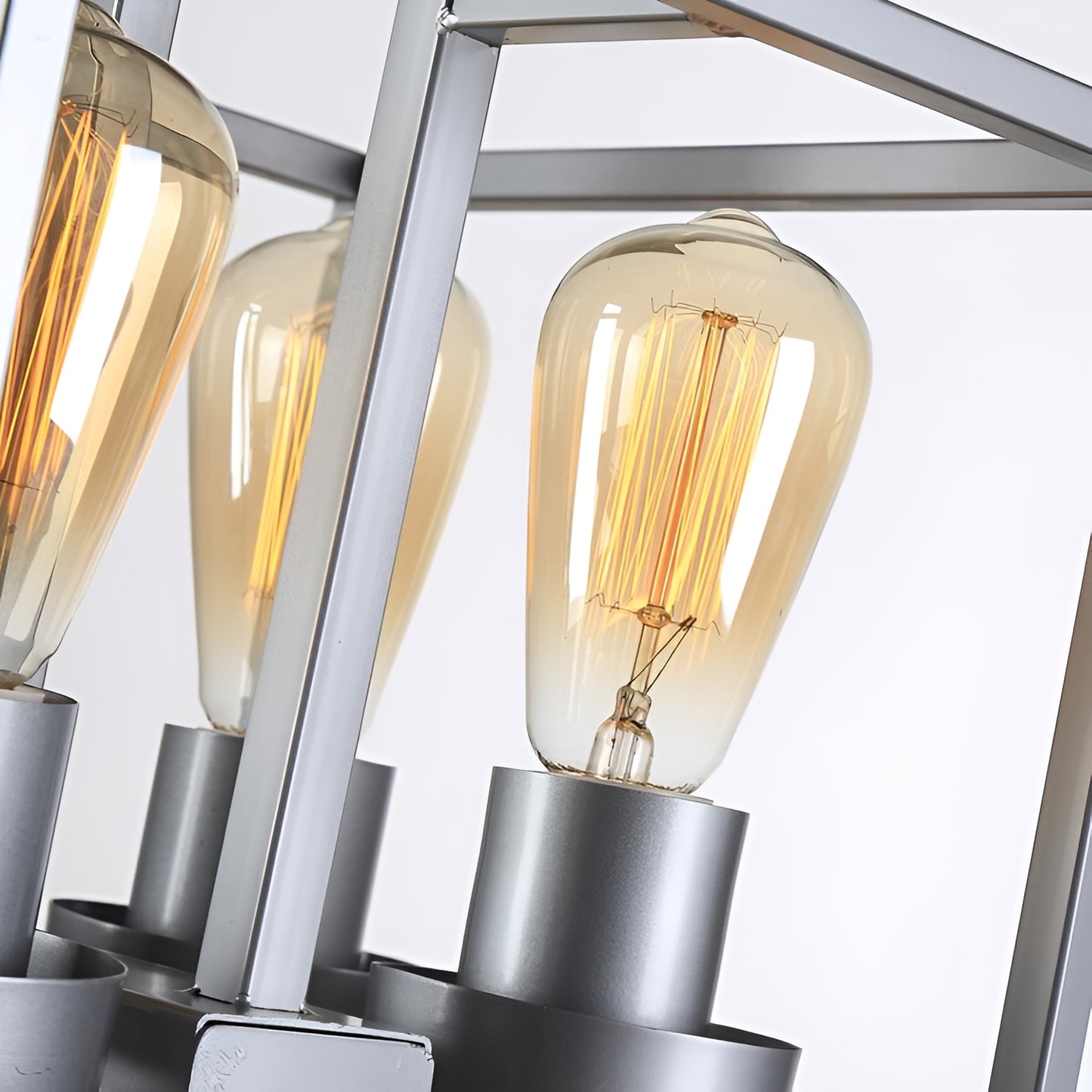 Modern Industrial Style Metal Square Wall Light, Ceiling Flush Mount Scifi Chandelier
