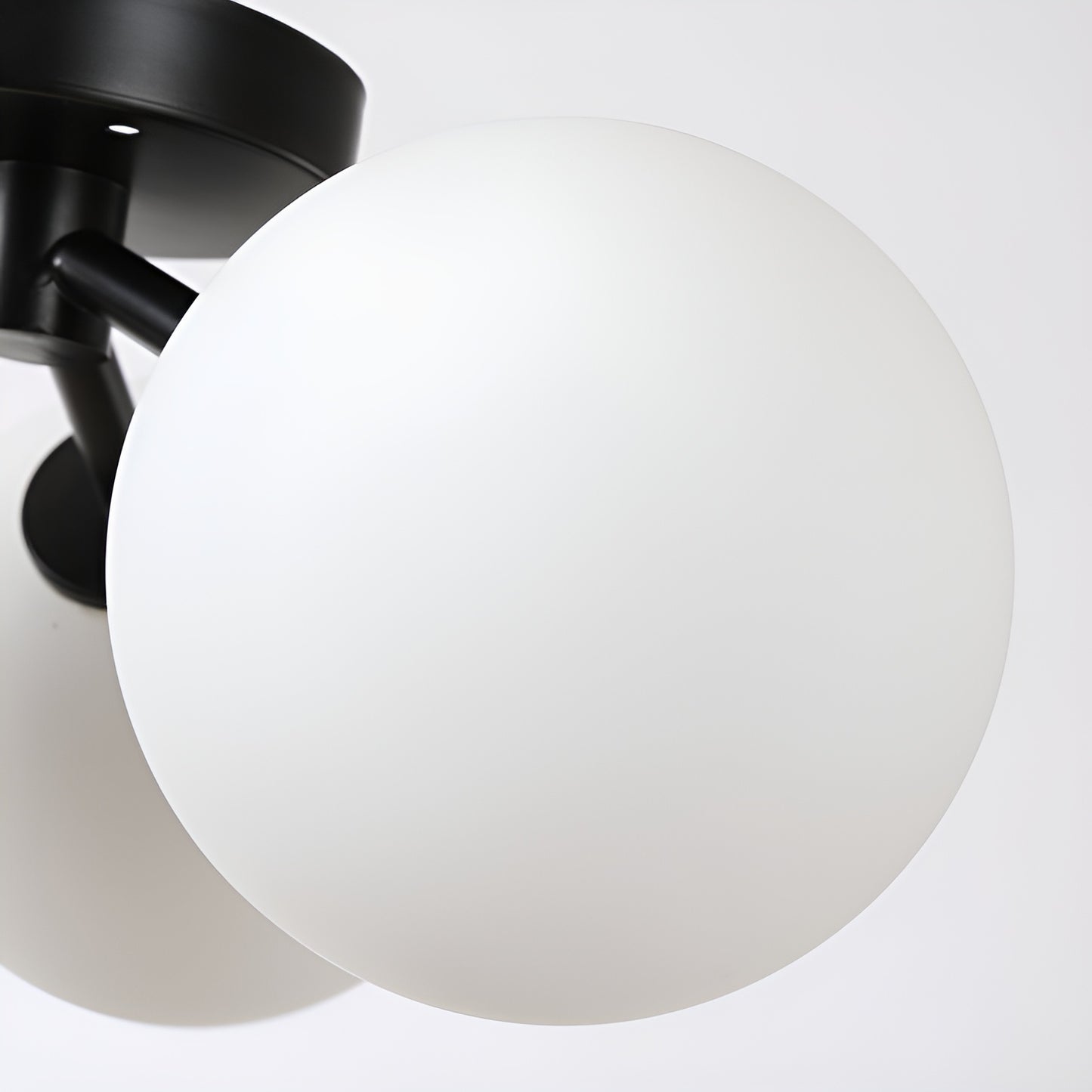 Modern Semi Flush Mount Ceiling Light - 3 Spheres Globe Design