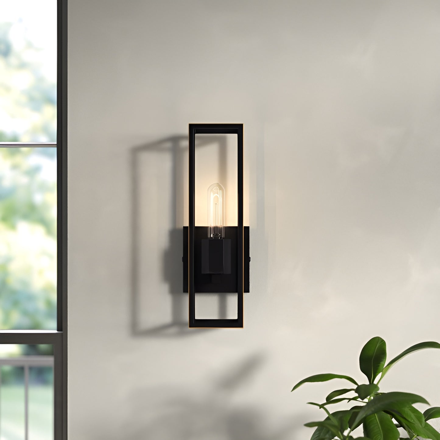 Luxury & Minimalist Wall Sconce - Dimmable Armed Sconce (Black or Gold) (set of 1)