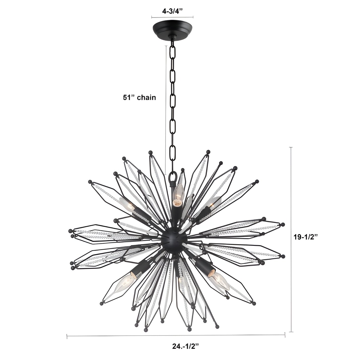 Satellite Sputnik Chandelier - Scifi Star Wars Pendant Light