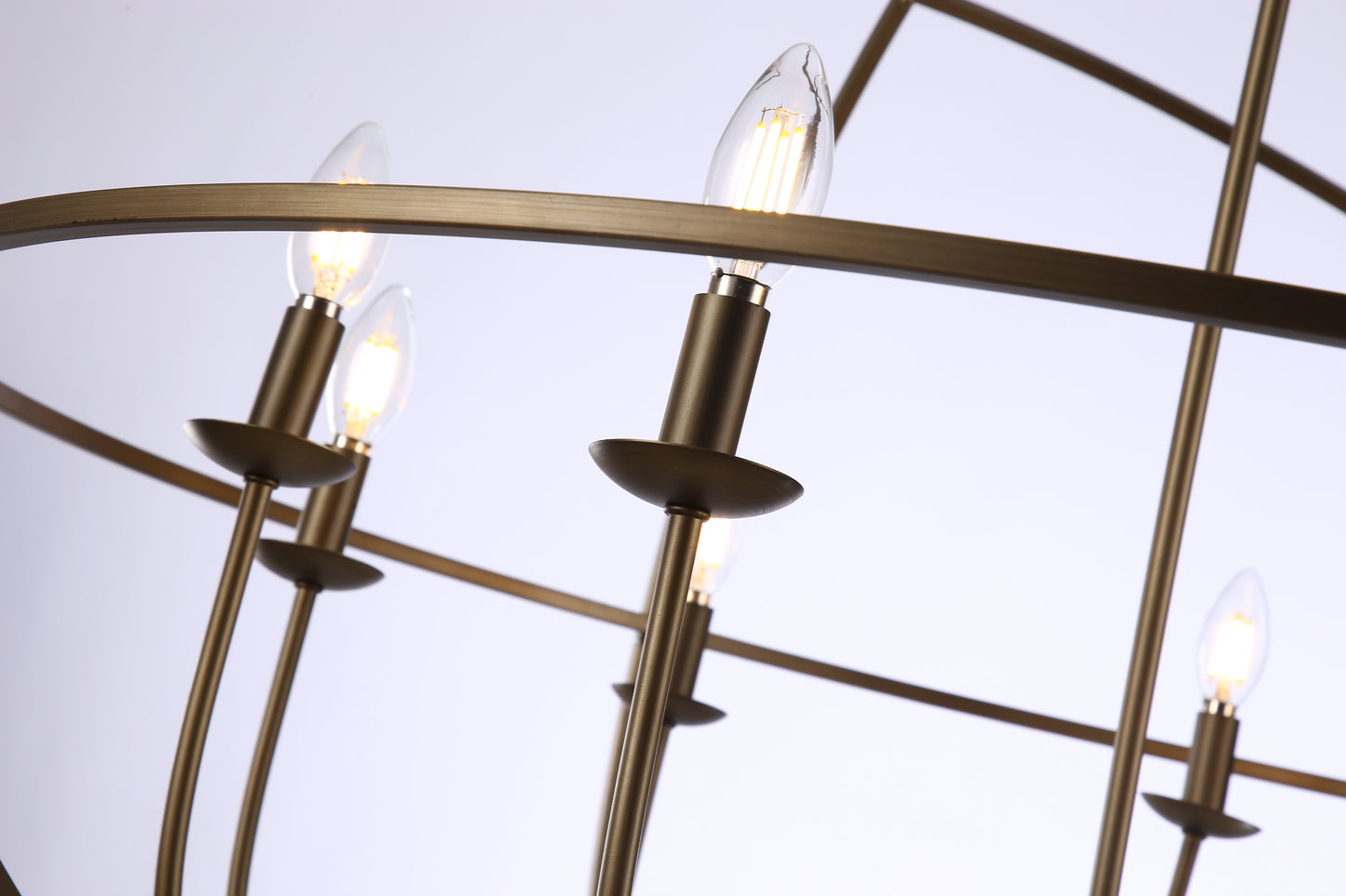 Oil Bronze Globe Chandelier, Traditional Spherical Light Unique Statement