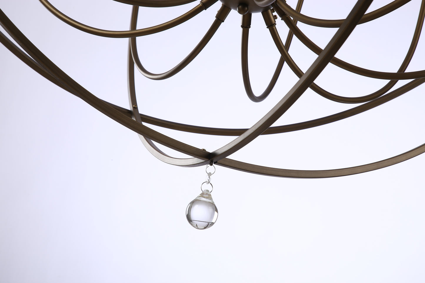Oil Bronze Globe Chandelier, Traditional Spherical Light Unique Statement